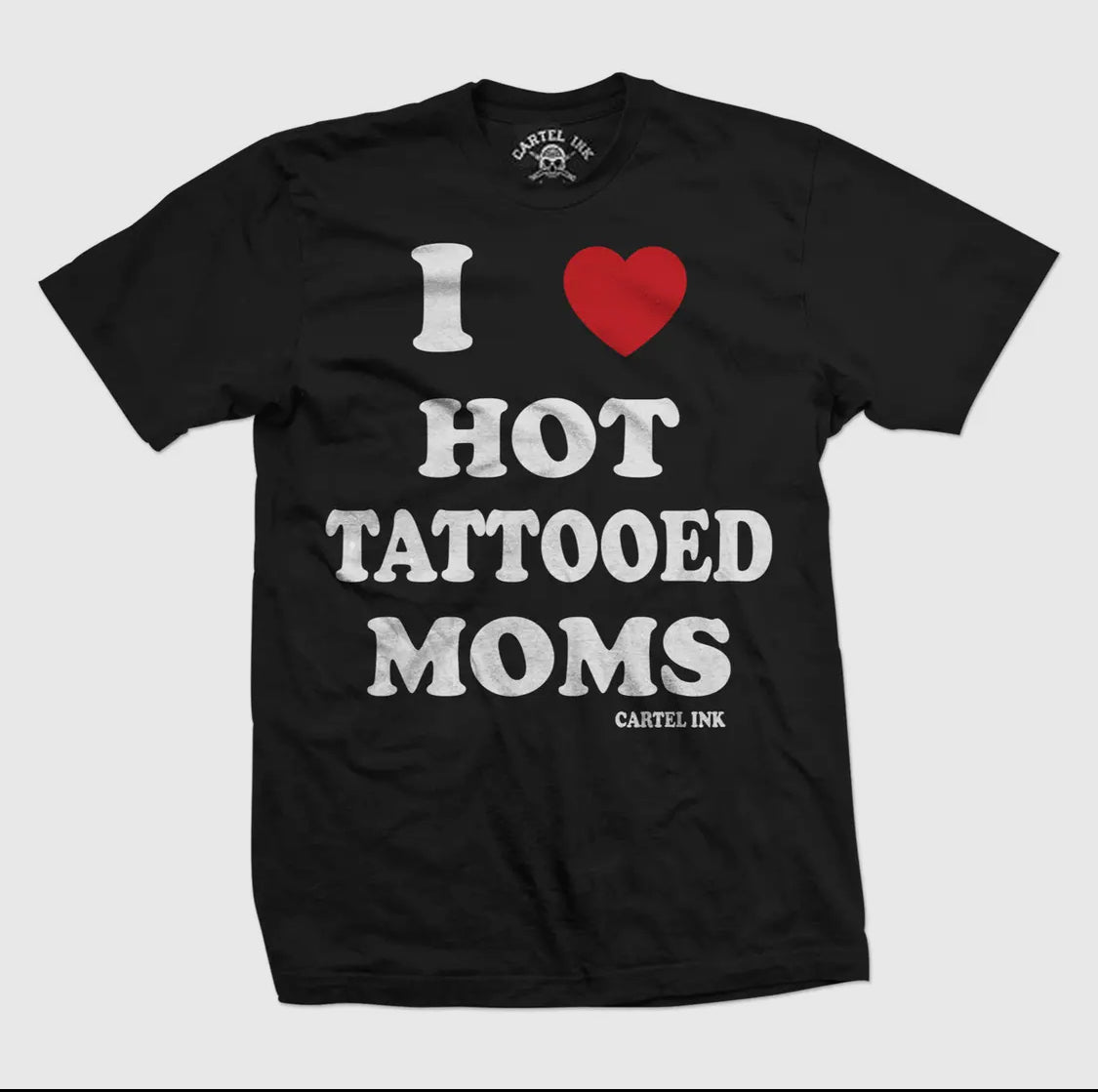 I ♥️ Hot Tattooed Moms - Men’s T - Shirts