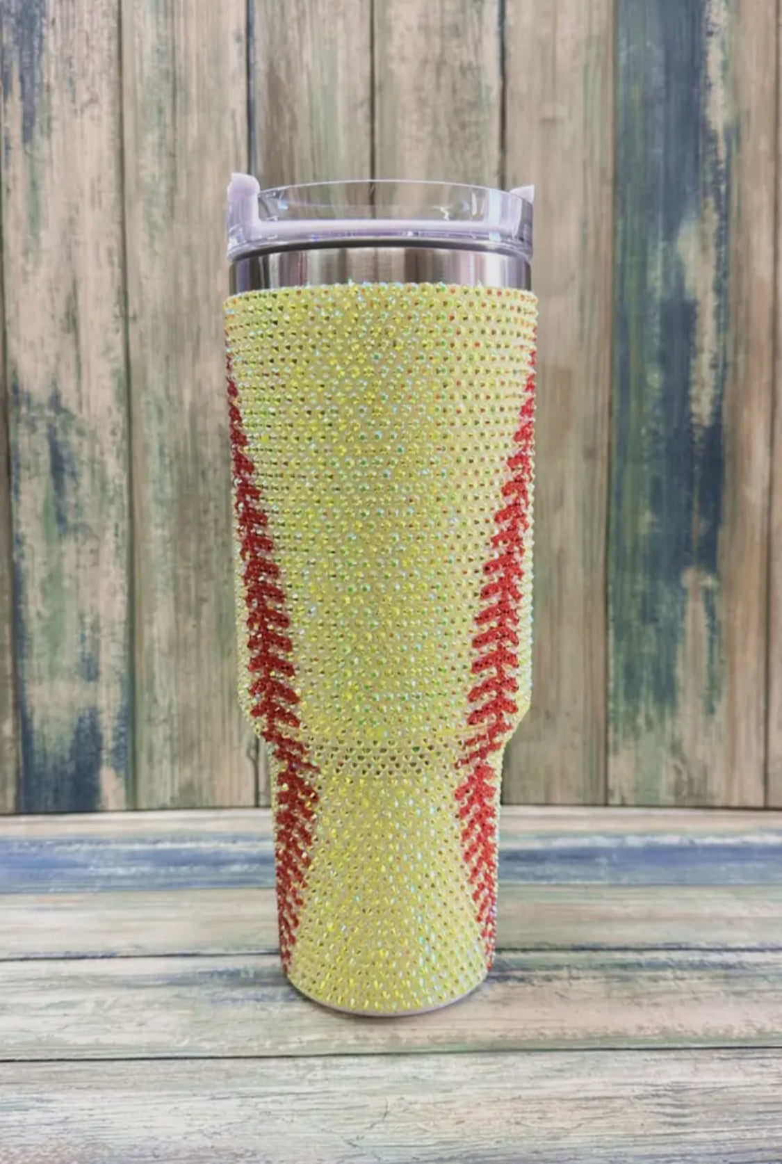 Softball Rhinestone
Stainless Steel Tumblers 40oz