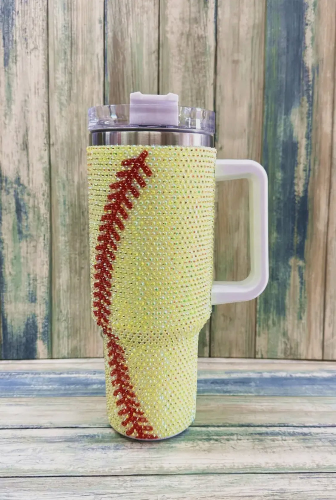 Softball Rhinestone
Stainless Steel Tumblers 40oz