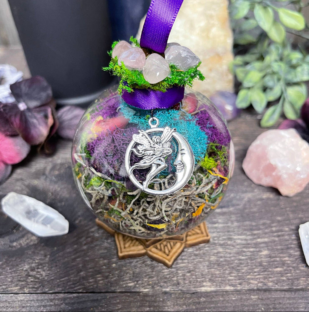Moon Faerie Witch Ball