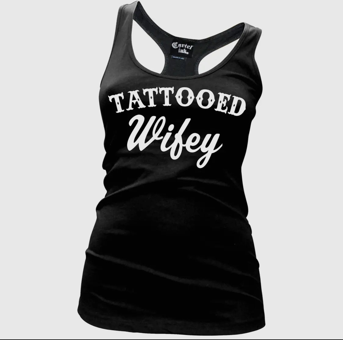 Tattooed Wifey Women’s Racer Back Tank
