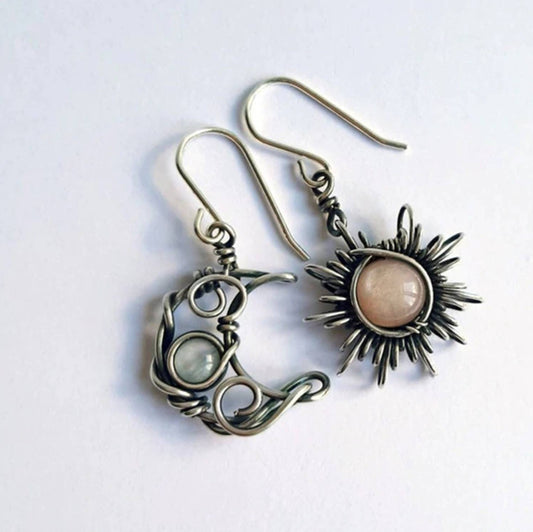 Sun And Moon Earrings