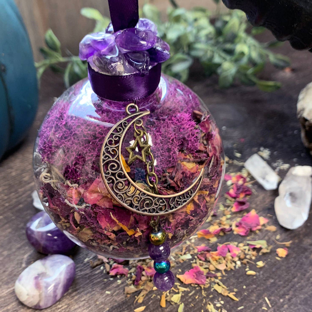 Witch Ball w/Dark Boho Vibes